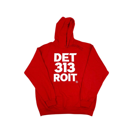 Red Det313roit Hoodie